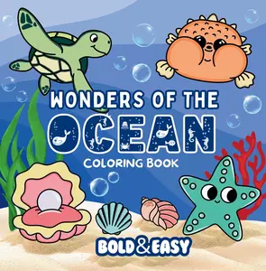 Wonders of the Ocean Coloring Book and Reusable Protective Sheet by Wook Books