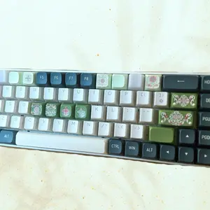 32pc Boho green keycap set - 60% Keycaps for GK61/GK64/RK61/Anne/GH60/ALT61 Mechanical Keyboards