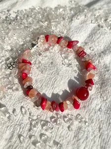 Natural Stone Five Elements Bracelet, Handmade Irregular Stone Beads, Oriental Concept Jewelry, Perfect Gift for Friends and Girlfriend