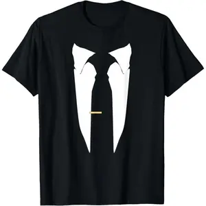 Suit Tie Wedding Tuxedo Prom Bachelor Ceremony T-Shirt Summer Graphic Tees