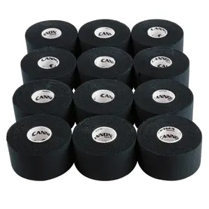 Cannon Sports Premium Athletic Tape - 1.5” x 45 Feet Per Roll - Easy Tear, No Sticky Residue, Very Strong, Hypoallergenic and Breathable Sports Tape for Athletes and Trainers – Bulk 12 Pack