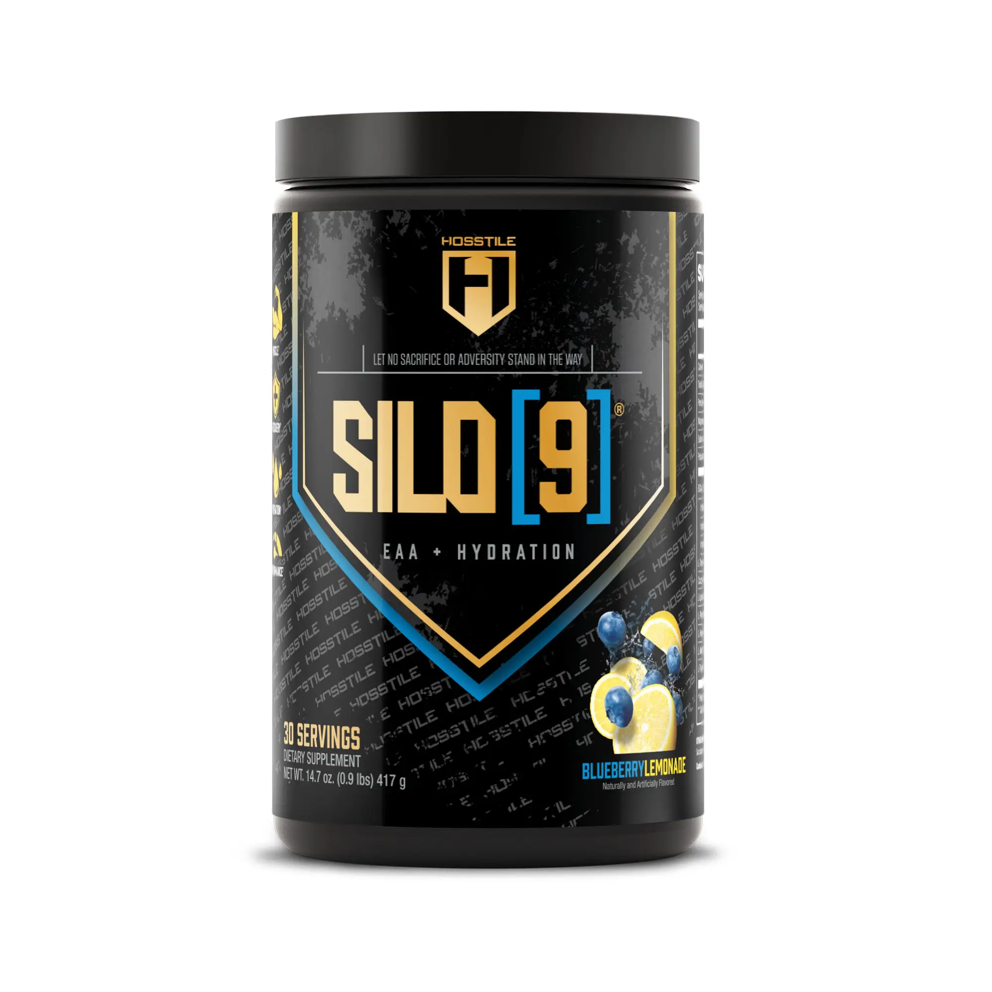 HOSSTILE Silo[9] Essential Amino Acids - 30 Servings, EAA & BCAA Powder Supplement with Electrolytes for Hydration & Muscle Support