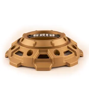 212 MAIN Sports Collectible Grid Wheels - GDCAP1MGB Model, 8-Lug Gold Cap, Closed Style, 8.38" Diameter