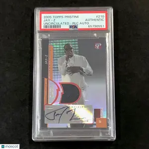 2005-06 TOPPS PRISTINE UNCIRCULATED #210 Jay-Z Signed Card PSA/DNA Autographed S