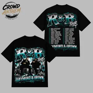 Raymond Brown R&B Concert Tour 2026 T-Shirt, Retro Soul Music Graphic Shirt, Vintage Inspired Streetwear Tee, Premium Cotton Fan Merch Gift For Music Lovers