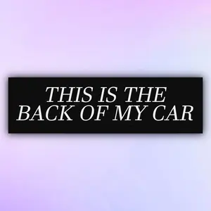 Funny Meme Car Bumper Sticker - 11x3 in, Weatherproof, UV Coated, Easy-Apply Decal for Car, Truck, Laptop 0KV