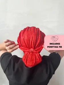 DuoStyle Scrub Hat - Faux Sparkly Orange