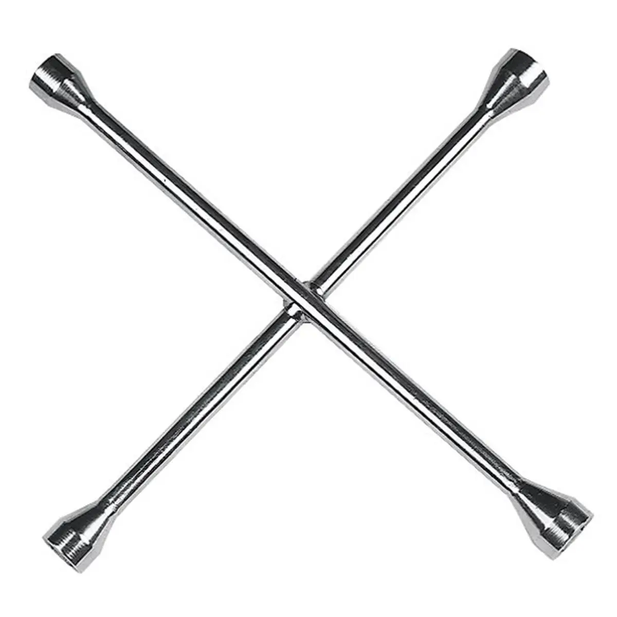 212 MAIN 4-Way Lug Wrench (Model 84442) - 20in Chrome-Plated Drop-Forged Heavy-Duty Car Repair Tool, Standard/Metric Multi-Size Tire & Lug Tools, Home Improvement Accessory, Car Repair Tools
