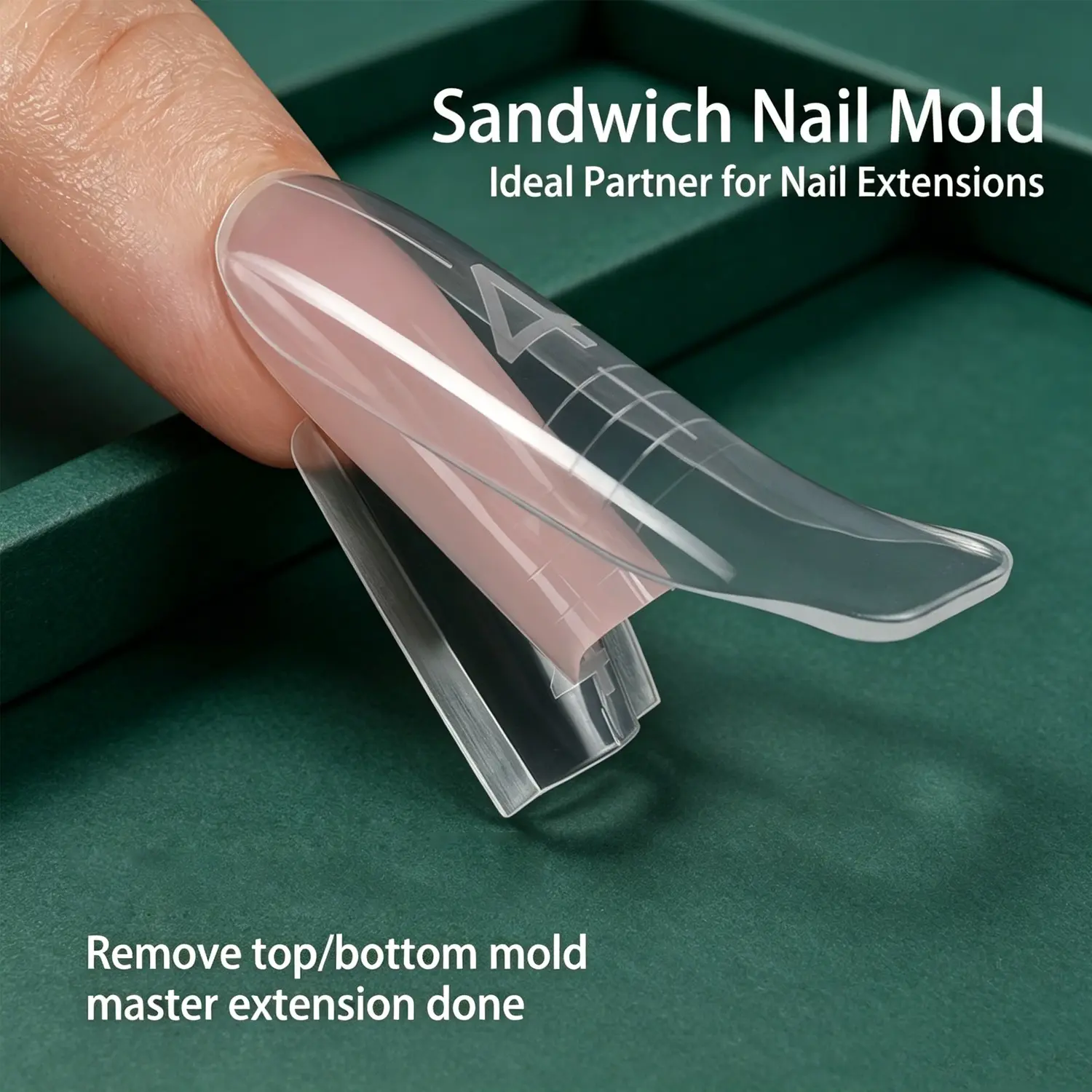 240Pcs Dual Nail Forms - Upgraded Sandwich Design, 15 Sizes, Anti-Sagging, Easy to Use, Create Salon-Grade Nail Extensions at Home, Nail Extension Diy, Ideal for Stiletto, Almond, Square Nails, Nail Art Accessories, Nail Art Supplies, Nail Art Products