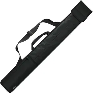 Soft Cue Stick Case Bag - 1x1 Billiard Pool Stick Carrying Case, 1/2 Billiard Cue Stick Pool Cue Holder for Storage 1 Butt and 1 Shaft (2-Pieces), Padded Layer with Zipper Pocket