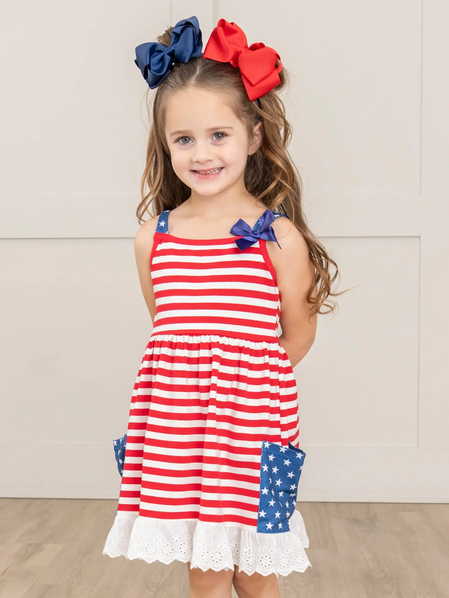Patriotic Lace Hem Dress