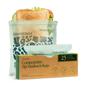 Compostable* Zip Sandwich Bags Compostable* Zip Sandwich Bags