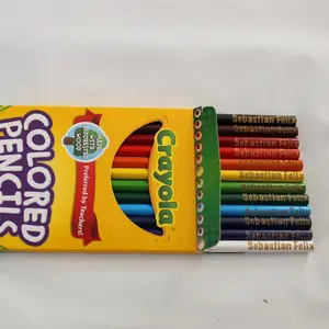 24 count personalized colored pencils