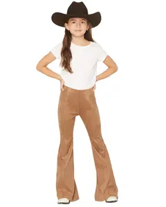 Shyanne Girls' ' Studded Side Seam Faux Suede Flare Pants - Sgfa25p4-Cof