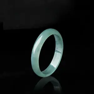 Skinny Jade Ring - Green Crystal Stacking Ring - Natural Gemstone Ring - Boho Jewelry - Gift for Her