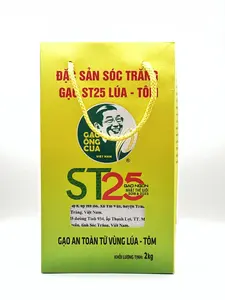 ST25 RICE SUPER PREMIUM GẠO THƯỢNG HẠNG ST25 GẠO ÔNG CUA LÚA TÔM CHÍNH GỐC 2KG