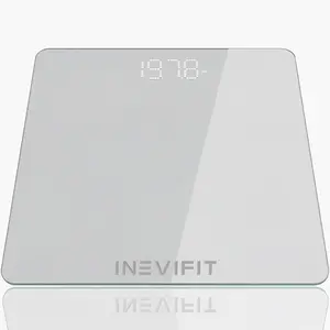 INEVIFIT Premium Bathroom Scale, Highly Accurate Digital Bathroom Body Scale, Measures Weight up to 400 lbs. Includes Batteries