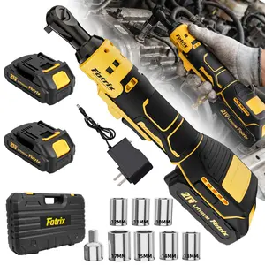 High-torque cordless electric ratchet wrench set, high-power ratchet wrench, cordless right-angle tool, includes sockets, automotive repair tools for bolt and nut removal, professional power tools, car DIY, gift for boyfriend, tool set tiktokshopspringglo