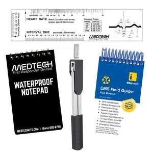 Cardiology pack for EKG Learning | EKG Calipers, Cardiometer & Notepad | Paramedic Starter Kit