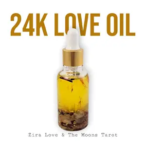 24K Love Spell Anointing Oil for Home & Altar Citrus Blend for Attracting HIGH-VALUE