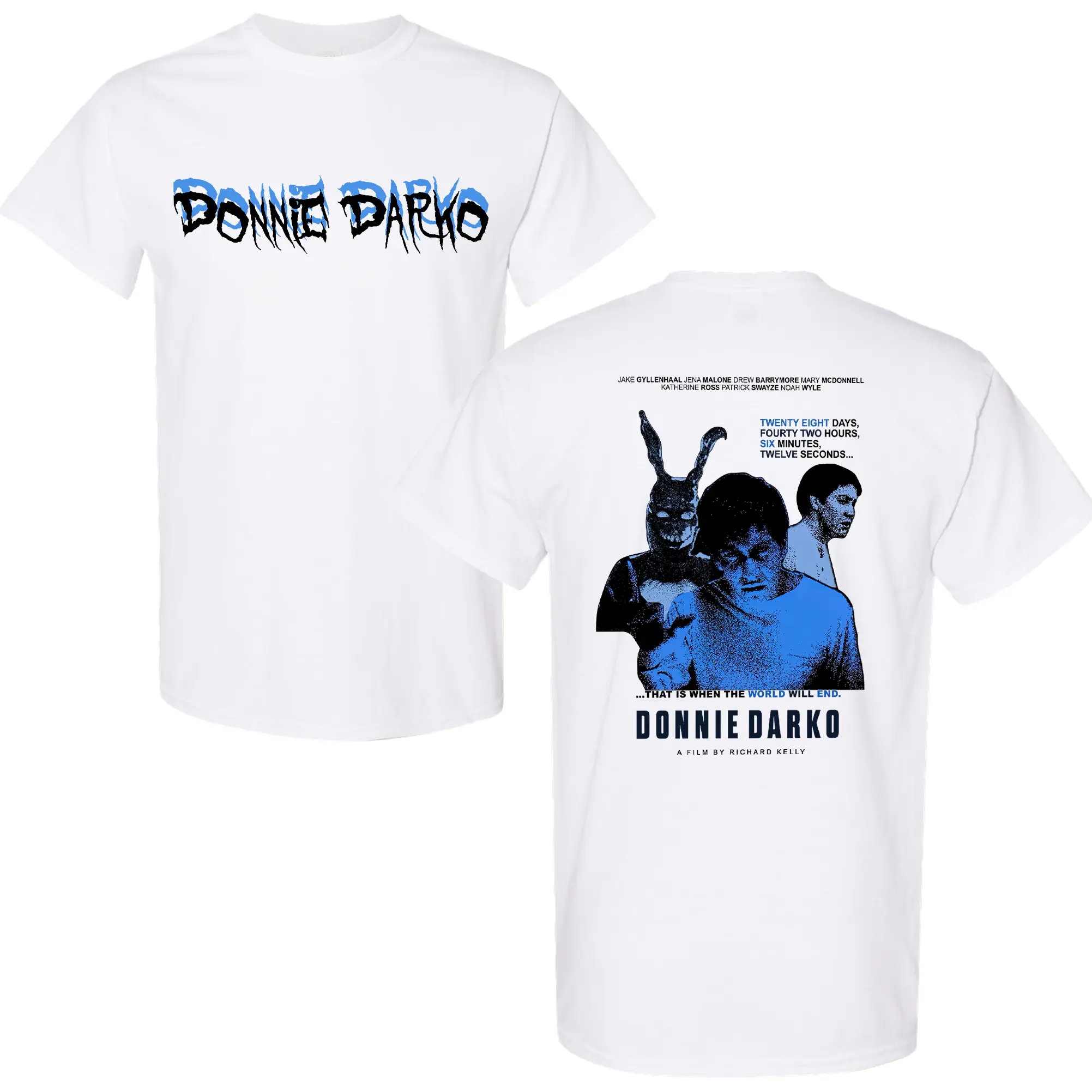 Donnie Darko Graphic T-Shirt in Soft Ringspun Cotton, Stylish Unisex Streetwear with a Relaxed Fit for Casual Wear, Fabric, Print, Top