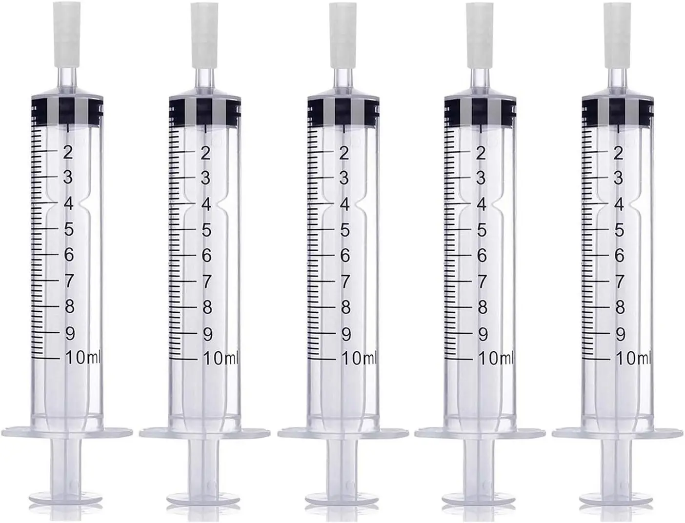 10ml Perfume Dispenser Pump Perfume Extraction Plastic Adapter Syringe Pump for Travel Refillable Perfume Atomizer Spray Bottle (5packs)