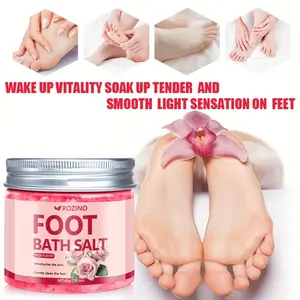 Sea Salt Rose Fragrance Intensive Cleansing Foot Soak Salt 60g. Contains sea salt, rose, coconut, and lemon, a variety of skin-care ingredients. Light texture, deep cleansing for the feet, instantly softens the skin, smoothens the feet.