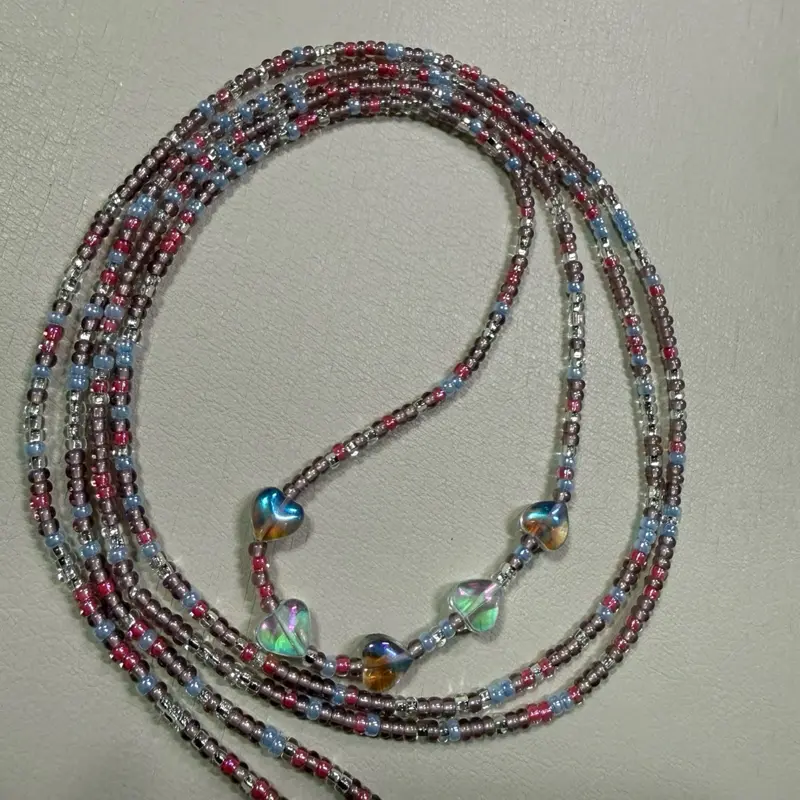 Soft spoken tie on waist beads