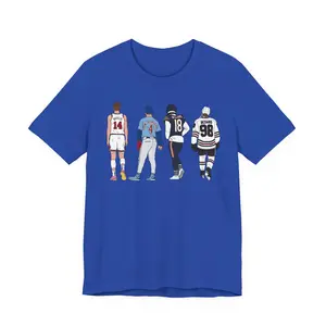 Matas Buzelis, Pete Crow-Armstrong, Caleb Williams, Connor Bedard T-Shirt - Men's Adult Sizes, 100% cotton tee, unisex style