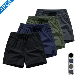 4-Pack Men's Sports Shorts Summer Thin Basketball Pants Loose Outdoor Fitness Running Casual Sports Shorts