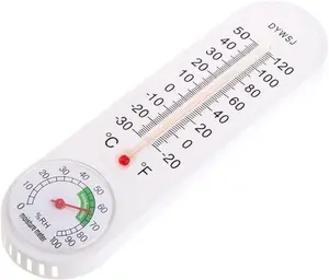 Outdoor/Indoor Thermometer Hygrometer Humidity Meter Thermometers Temperature Humidity Gauge Meter with Celsius/Fahrenheit (℃/℉) for Patio Field Cellar Garden Greenhouse Closet