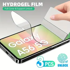Samsung Galaxy A56/a55/a54 Water-Resistant Screen Protector Set, 3 Pieces for Anti-Scratch and Fingerprint Protection, Durable Fit for Long-Lasting Device Safety