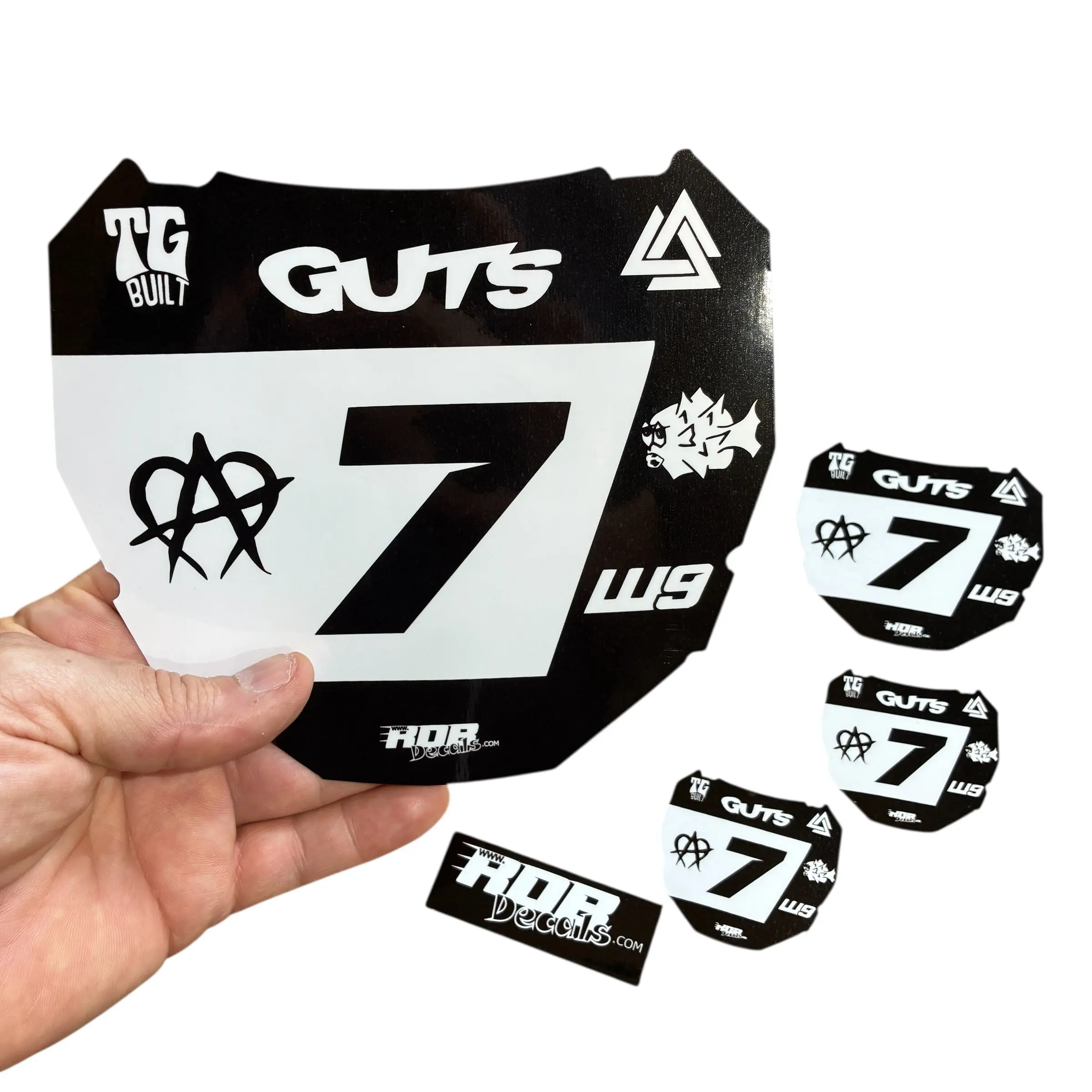 ODI Plate Decal — 7 Logo — White