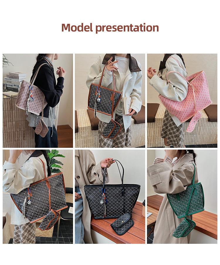 Premium PU Leather Tote Bag, Small  Large Sizes, Spacious Lightweight Shoulder Bag for Daily Work & Travel &Sports Outdoors Date Gifts for girls and ladies