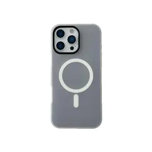 Magnetic 2-in-1 Jelly Casing for iPhone 17 Pro Max, 17, 16, 15, 14, 13, 12, 11 – Skin-Friendly Matte Finish, Anti-Fingerprint, Anti-Scratch, Shockproof Full Body Protective Cellphone Case, Handheld Devices Accessories