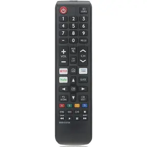 Universal Remote Control for Samsung TV, Samsung Remote Control Replacement, Compatible for Select TVs - with Netflix, Prime Video and Hulu Hotkey, Universal IR Remote Black (BN59-01315A)
