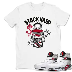8 Bugs Bunny Shirt, 8 Bunny Graphic T-Shirt, Stack Hard Tee Match Sneaker, Trendy Looks, Stay Ahead of the Curve, Laid-Back Vibe