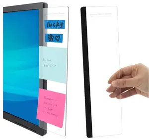 MDOZQ Office Desk Accessories 2pcs Computer Monitor Memo Board Message Board Supplies for Women Men Sticky Note Holder Home Desktop Decor