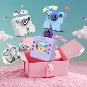 Kids’ Instant Print Camera — Upgraded Flip Lens, 24MP, 1080p HD, 2.4″ Screen Digital Camera with Printing Paper; Birthday Gift for Children & Students (Ages 3–16), Ideal for Girls