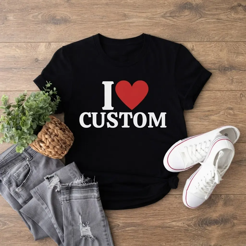 Personalized 'I Love' Shirt, Custom Valentine's Day Gift