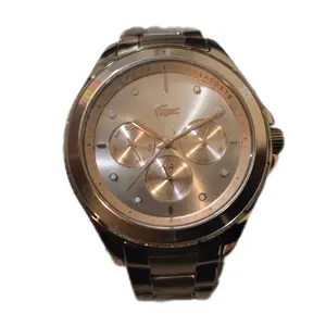 Lacoste Women's Rose Gold Analog Watch with Elegant Chronograph Design and Stainless Steel Band
