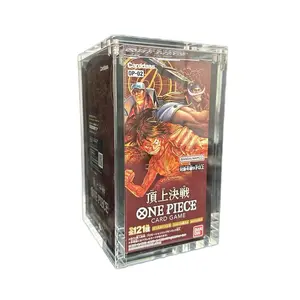 Large Acrylic Japanese One Piece Booster Box Case [Fits OP01. OP02, OP03, and OP04 first wave Japanese Booster Boxes]