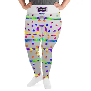 Rainbow Fiesta Plus Size Leggings