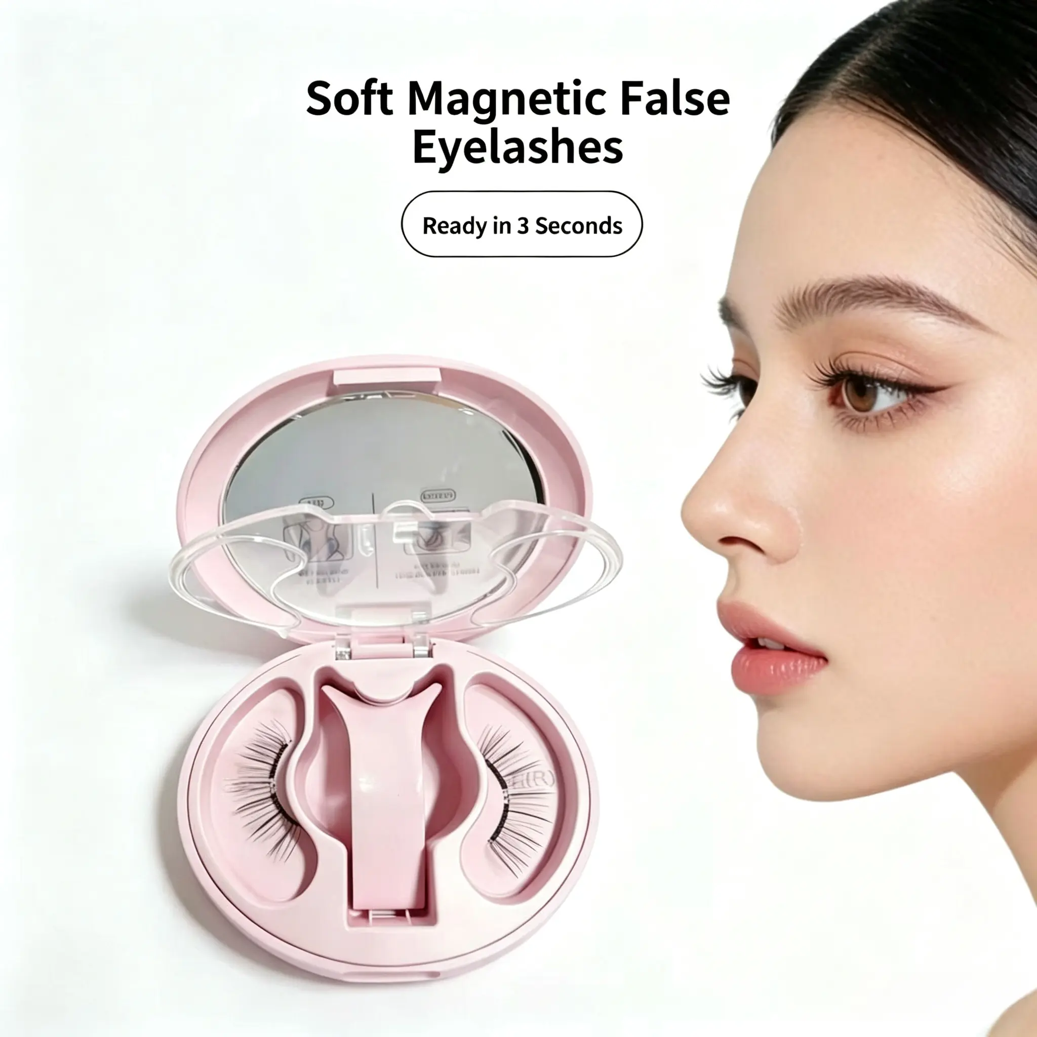 2026 New Arrival Evolved Version Soft Magnetic False Eyelashes – No Adhesive Needed, Natural Finish, Realistic Look, Excellent Durability, Integrated Case with Magnets for Instant Attachment, Easy Even for Beginners, 【Free Gift Set Added】
