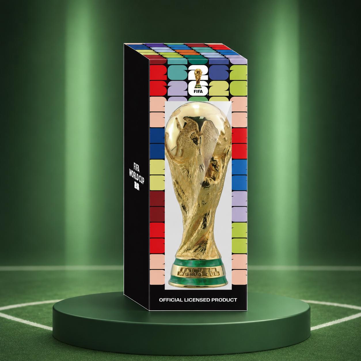 【Limited Edition】MINISO FIFA World Cup 2026 Series 135mm 3D Soccer Trophy Replica, Collectible Sports Fan Souvenir, Back To School