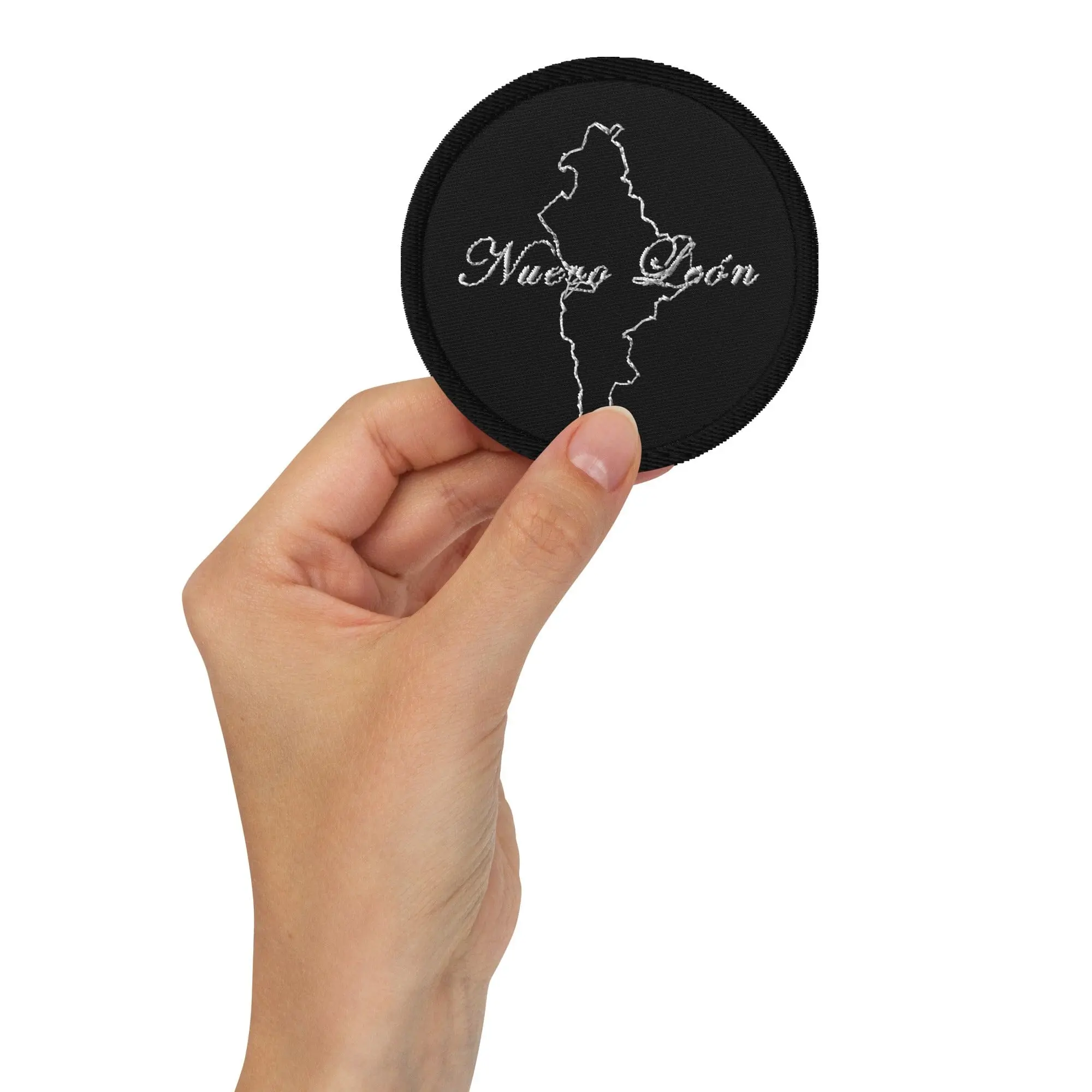 Nuevo Leon Embroidered patches, Black, 3"