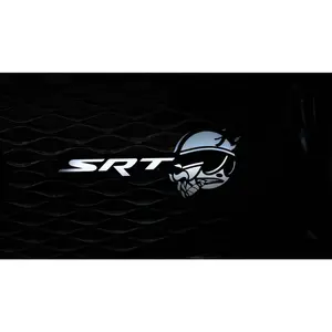 Habibis Carbon SRT Flow Series Smoking Bee LED Badge Front Emblem lights - Custom Effects Vibrant Multicolor Bluetooth App Control RGB Modes Weather Resistant Easy Install Vehicle Upgrade