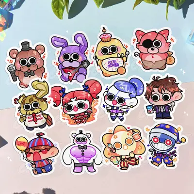 Sun and Moon Fnaf Funny Art TikTok Shop - Main Image