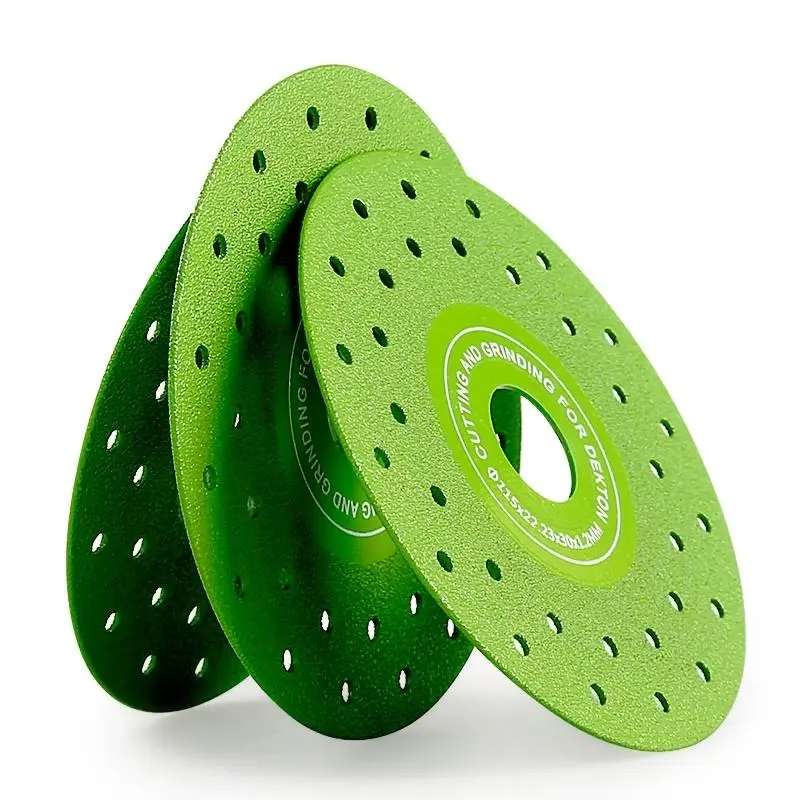 115mm Diamond Coated Cutting Disc, 3 Counts Multipurpose Hole Saw Blade, Tile Trimming & Bevel Cutting Disc, Precision Diamond Blade, Designed Blades, Power Tool Accessories