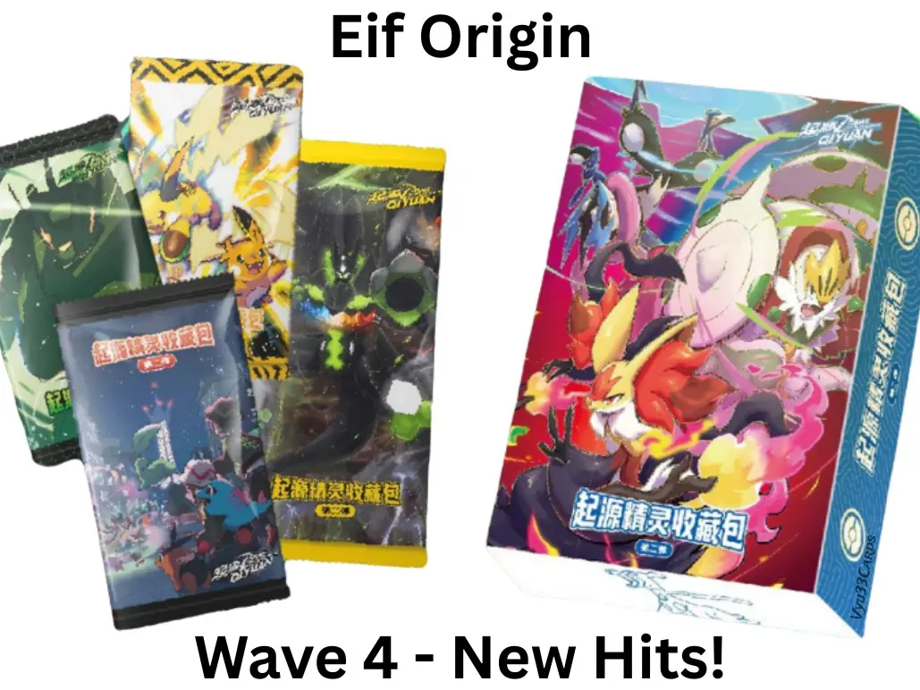 Eif Origin 4.0 Booster Box - Pokémon Non-TCG Collection with 14 Sealed Packs Featuring Rare Cards - Wave 4 New Hits